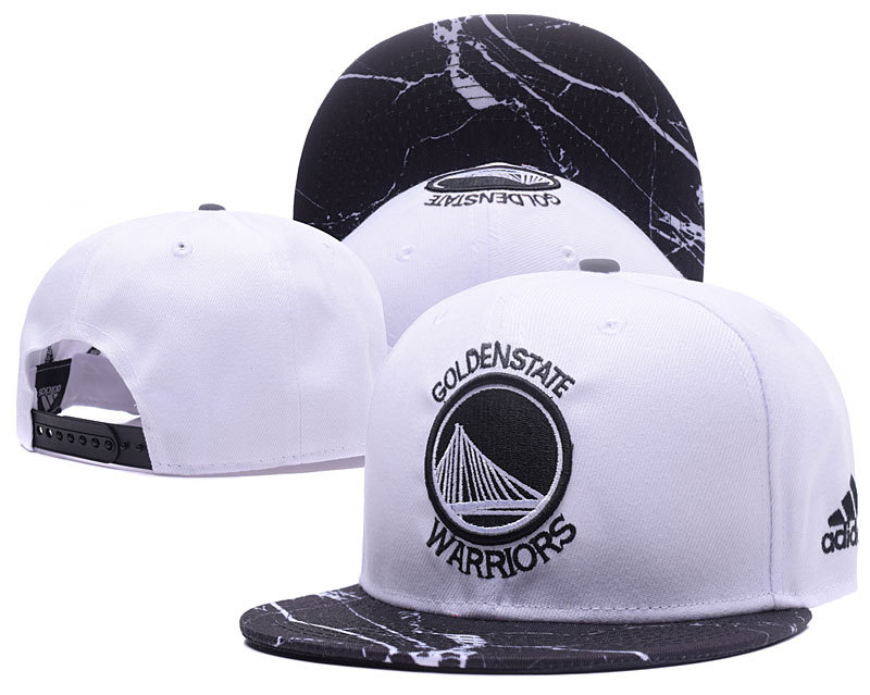 Warriors Team Logo White Adjustable Hat GS