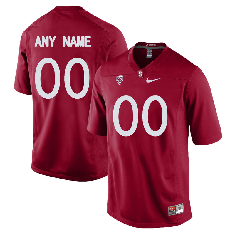 Stanford Cardinal Red Men's Customized College Jersey