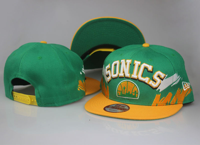 Supersonics Team Logo Green Adjustable Hat LT