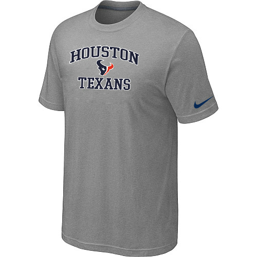 Houston Texans Team Logo Gray Nike Men's Short Sleeve T-Shirt