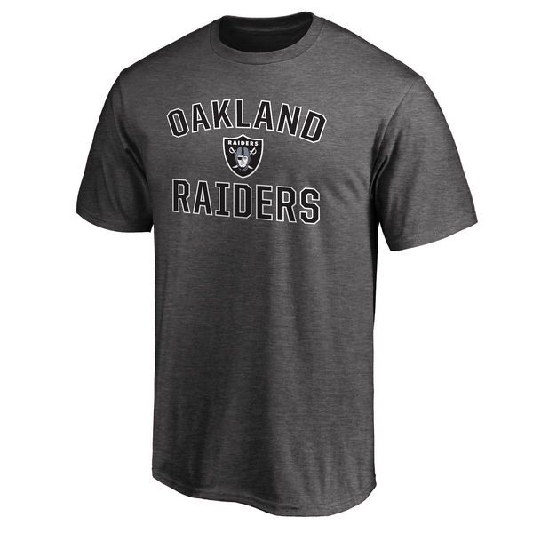Oakland Raiders Team Logo Gray Nike Men's Short Sleeve T-Shirt