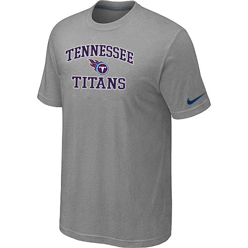 Tennessee Titans Team Logo Gray Nike Men's Short Sleeve T-Shirt
