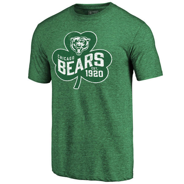 Chicago Bears St. Patrick's Day Green Men's Short Sleeve T-Shirt
