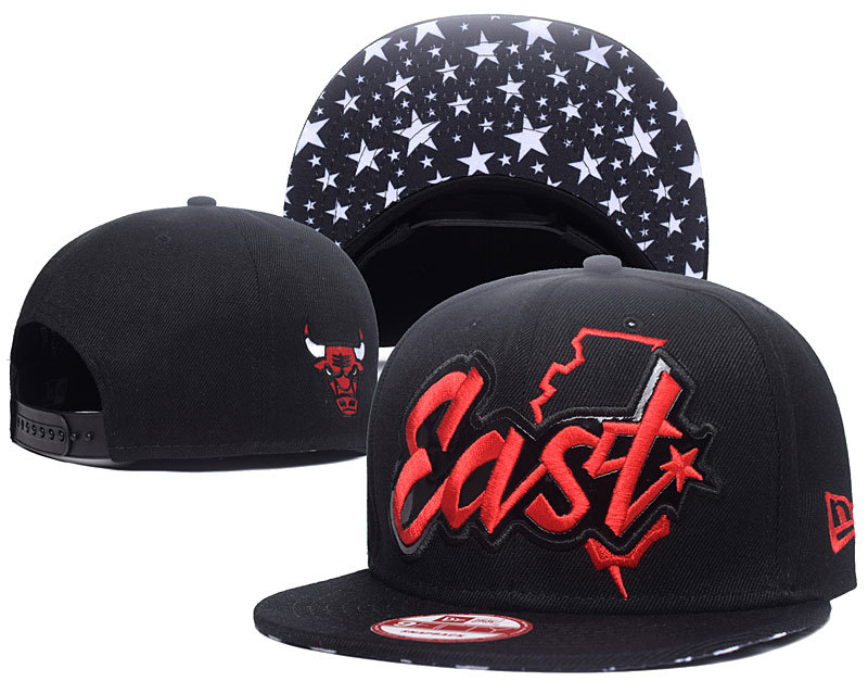 Bulls East Team Logo Black Adjustable Hat GS