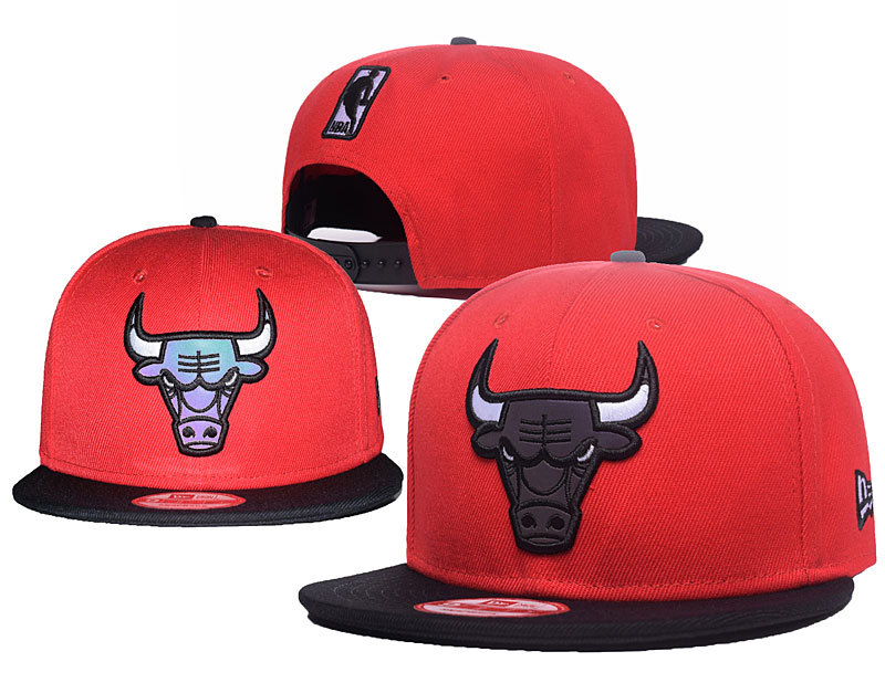 Bulls Windy City Team Logo Red Adjustable Hat GS