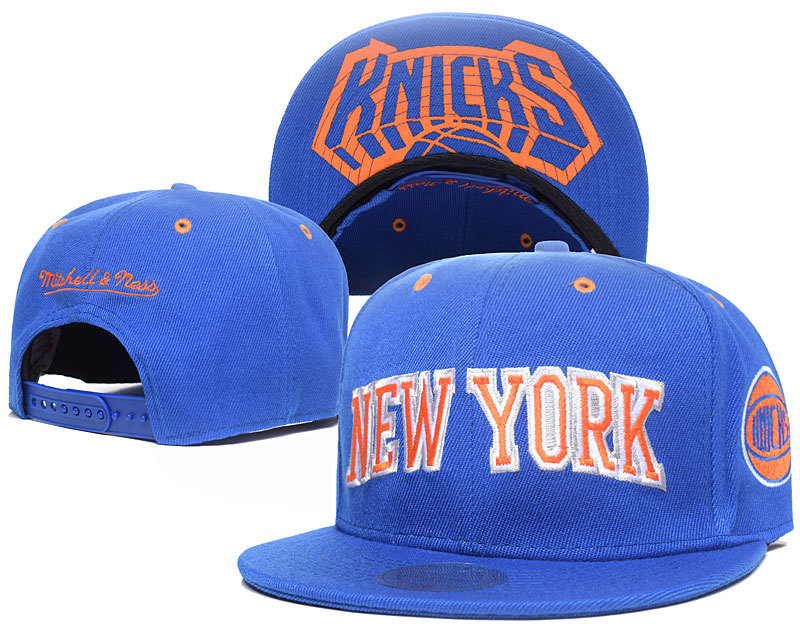 Knicks Fresh Team Logo Blue Adjustable Hat GS