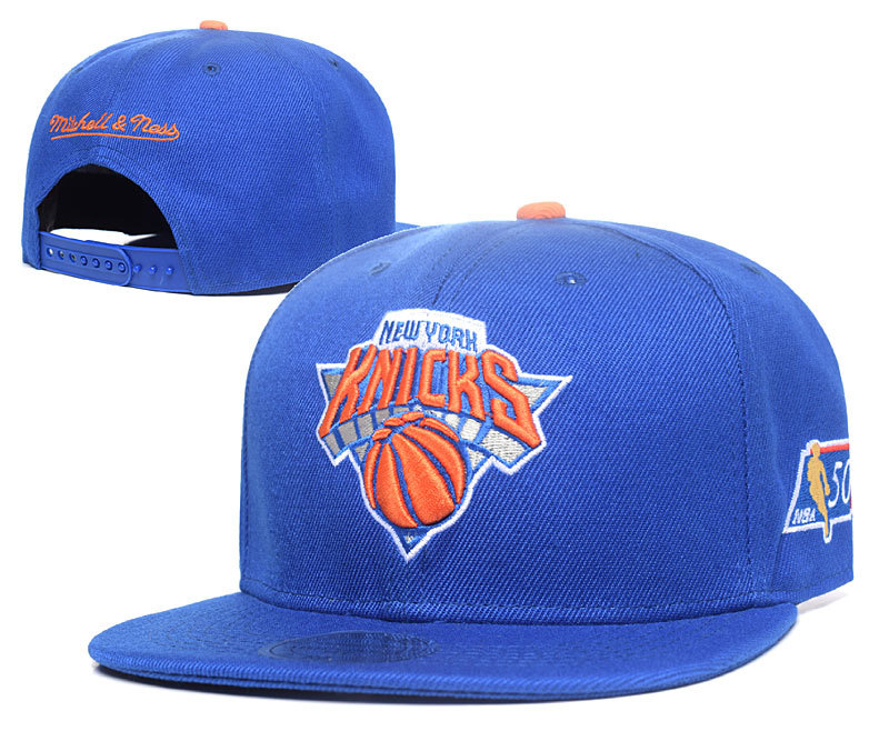 Knicks Team Logo Blue Adjustable Hat GS