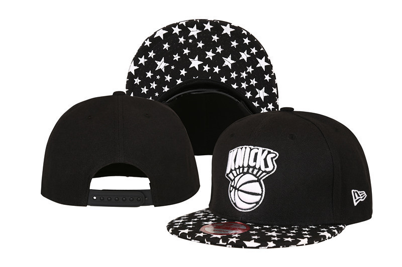 Knicks Team Logo Black Adjustable Hat LT