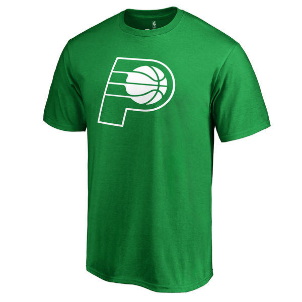Indiana Pacers Fanatics Branded Kelly Green St. Patrick's Day White Logo T-Shirt