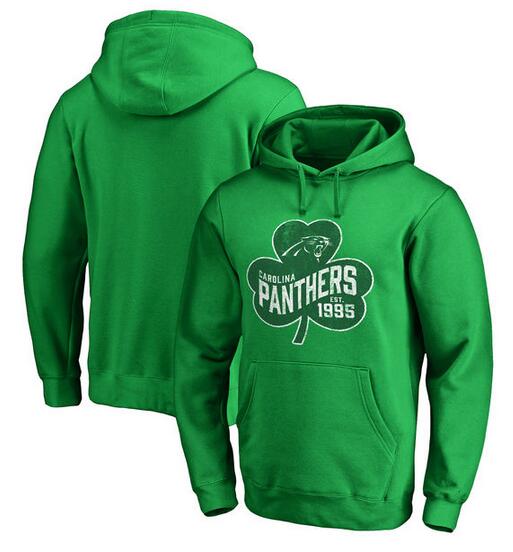 Carolina Panthers Pro Line by Fanatics Branded St. Patrick's Day Paddy's Pride Pullover Hoodie Kelly Green