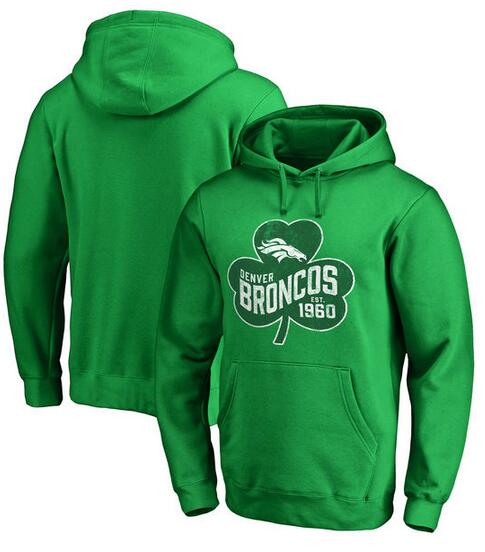Denver Broncos Pro Line by Fanatics Branded St. Patrick's Day Paddy's Pride Pullover Hoodie Kelly Green