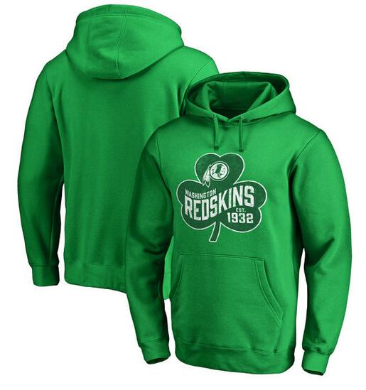 Washington Redskins Pro Line by Fanatics Branded St. Patrick's Day Paddy's Pride Pullover Hoodie Kelly Green