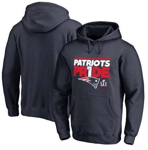 New England Patriots Pro Line by Fanatics Branded Super Bowl LI Champions Local Pride Pullover Hoodie Navy