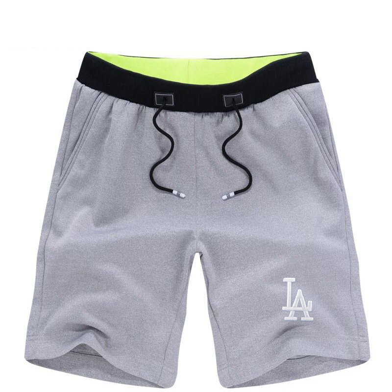 Men's Los Angeles Dodgers Team Logo Grey Baseball Shorts