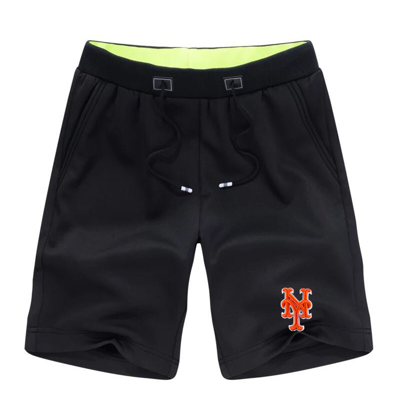 Men's New York Mets Team Logo Black Baseball Shorts