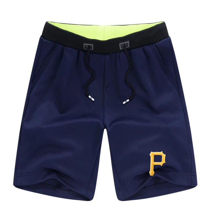 Men's Pittsburgh Pirates Team Logo Navy Baseball Shorts