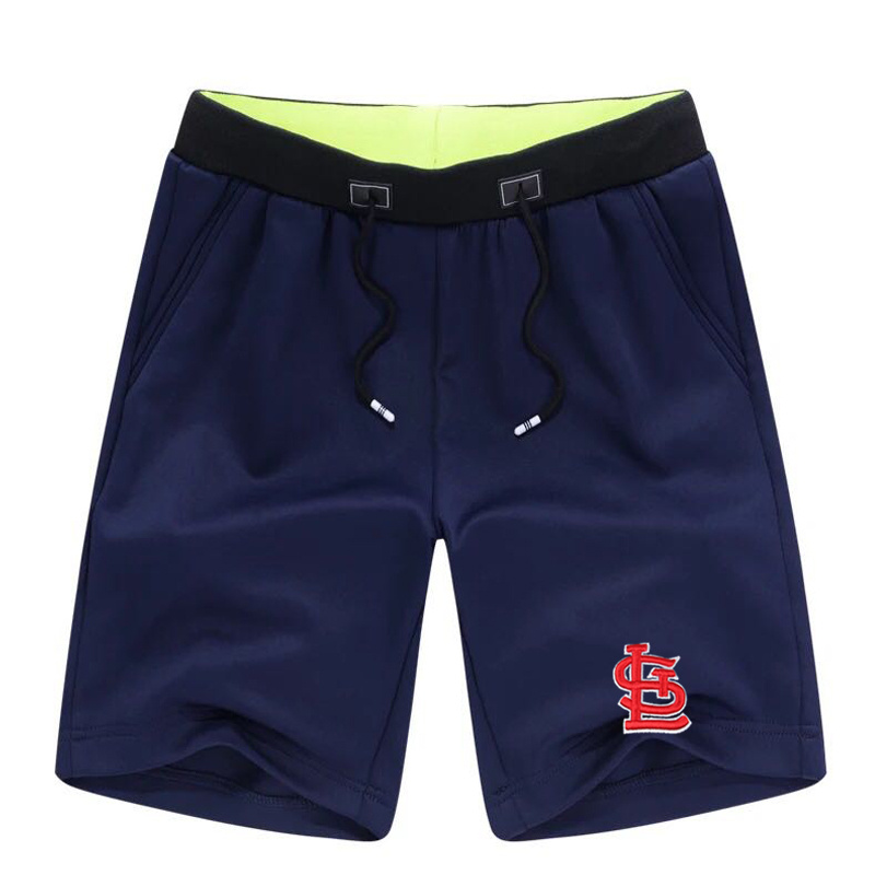 Men's St. Louis Cardinals Team Logo Navy Baseball Shorts