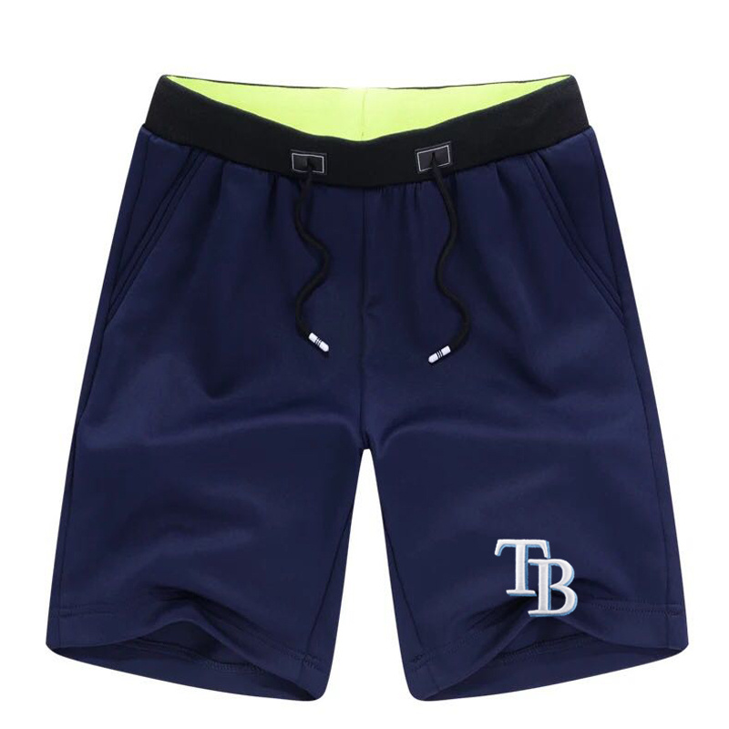 Men's Tampa Bay Rays Team Logo Navy Baseball Shorts
