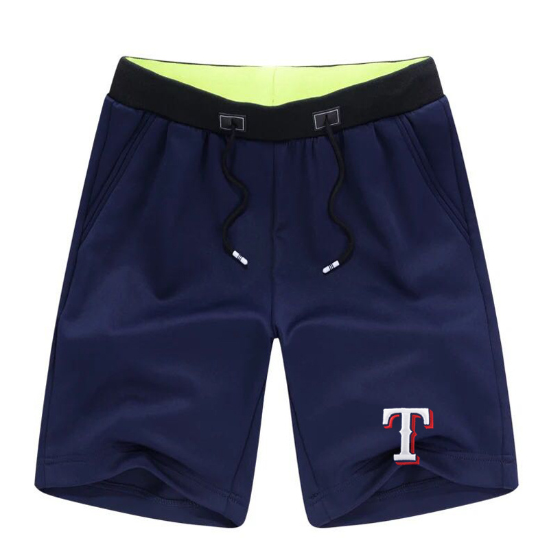 Men's Texas Rangers Team Logo Navy Baseball Shorts