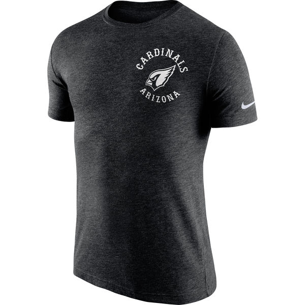 Men's Arizona Cardinals Nike Black Helmet Tri Blend T-Shirt