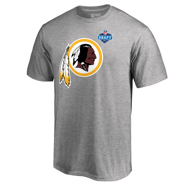 Men's Washington Redskins Pro Line by Fanatics Branded Heather Gray 2017 NFL Draft Athletic Heather T-Shirt