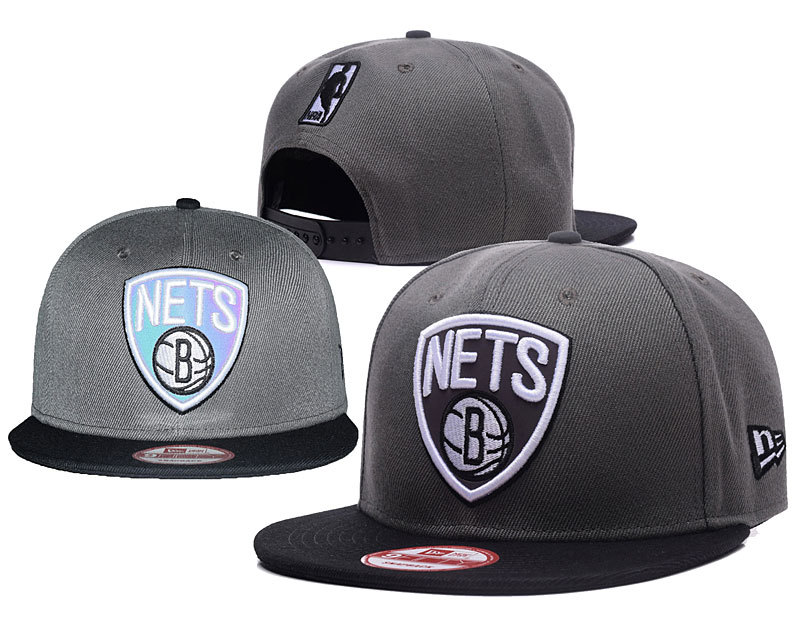 Nets Reflective Logo Gray Adjustable Hat GS