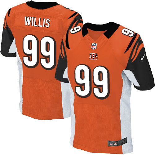 Nike Bengals 99 Jordan Willis Orange Elite Jersey