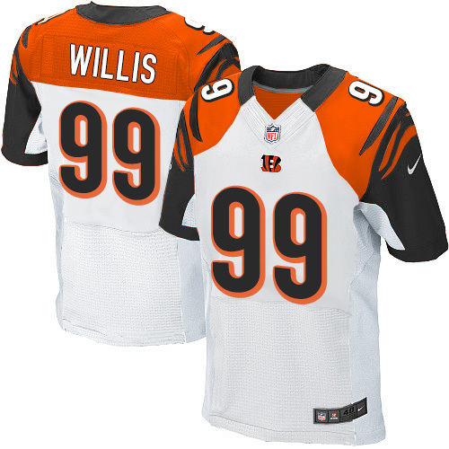 Nike Bengals 99 Jordan Willis White Elite Jersey