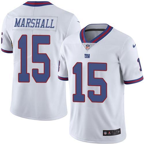 Nike Giants 15 Brandon Marshall White Youth Color Rush Limited Jersey