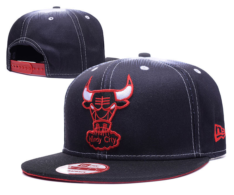 Bulls Team Logo Navy Adjustable Hat GS