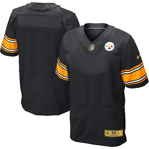 Nike Steelers Blank Black Gold Elite Jersey