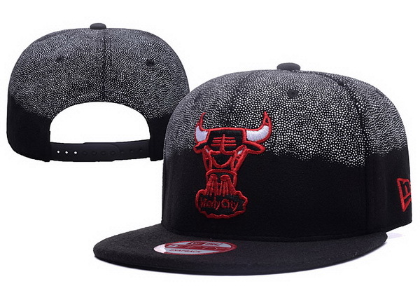 Bulls Windy City Black & Gray Faded Adjustable Hat