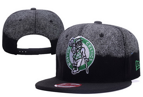 Celtics Team Logo Black & Gray Faded Adjustable Hat