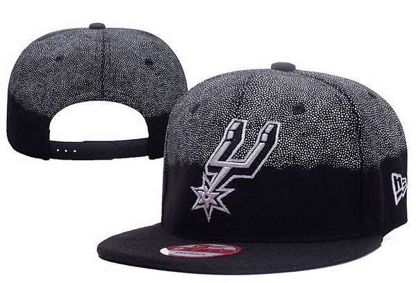 Spurs Team Logo Black & Gray Faded Adjustable Hat