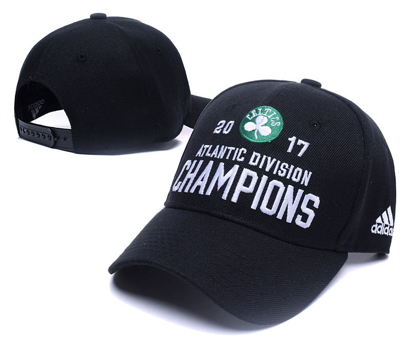 Celtics 2017 Atlantic Division Champions Black Adjustable Hat LH