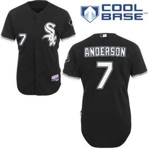 White Sox 7 Tim Anderson Black Cool Base Jersey
