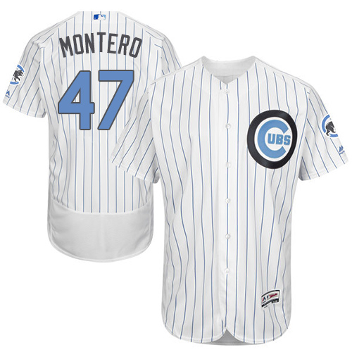 Cubs 47 Miguel Montero White Father's Day Flexbase Jersey