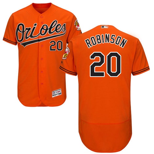 Orioles 20 Frank Robinson Orange Flexbase Jersey