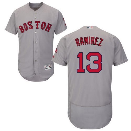 Red Sox 13 Hanley Ramirez Gray Flexbase Jersey
