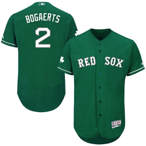 Red Sox 2 Xander Bogaerts Green Celtic Flexbase Jersey