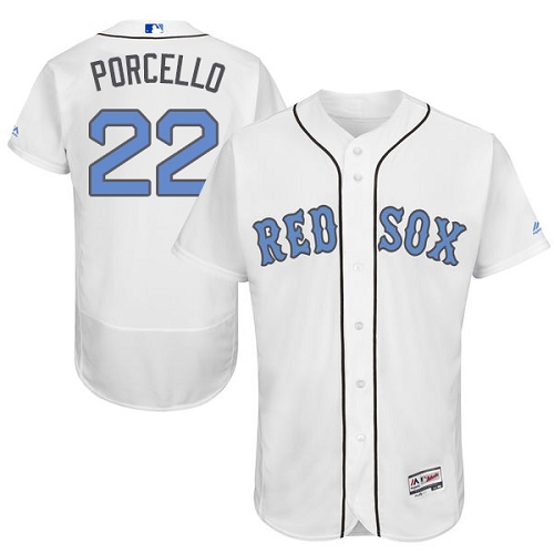 Red Sox 22 Rick Porcello White Father's Day Flexbase Jersey