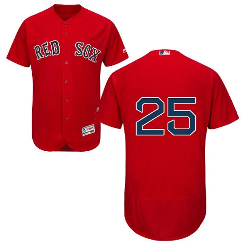 Red Sox 25 Jackie Bradley Jr Red Flexbase Jersey