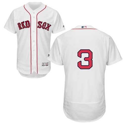 Red Sox 3 Babe Ruth White Flexbase Jersey