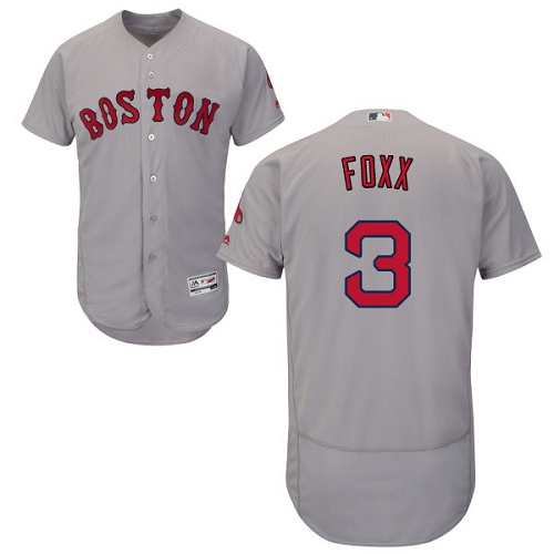 Red Sox 3 Jimmie Foxx Gray Flexbase Jersey