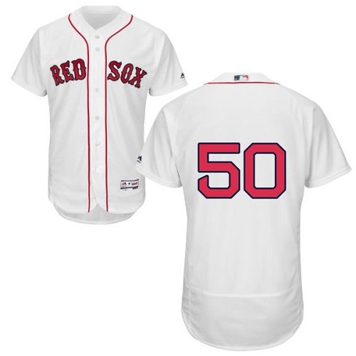 Red Sox 50 Mookie Betts White Flexbase Jersey