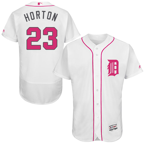 Tigers 23 Willie Horton White Mother's Day Flexbase Jersey