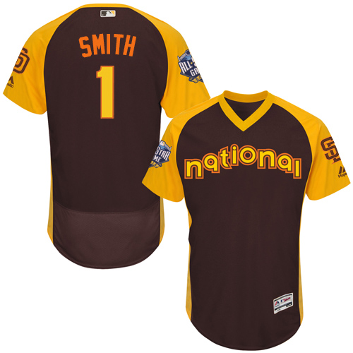 Padres 1 Ozzie Smith Brown 2016 MLB All Star Game Flexbase Batting Practice Player Jersey