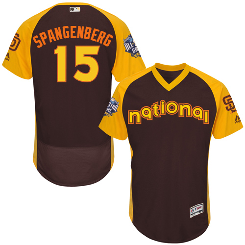 Padres 15 Cory Spangenberg Brown 2016 MLB All Star Game Flexbase Batting Practice Player Jersey
