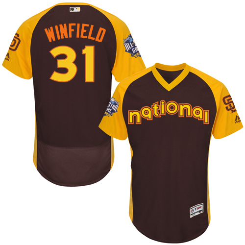 Padres 31 Dave Winfield Brown 2016 MLB All Star Game Flexbase Batting Practice Player Jersey
