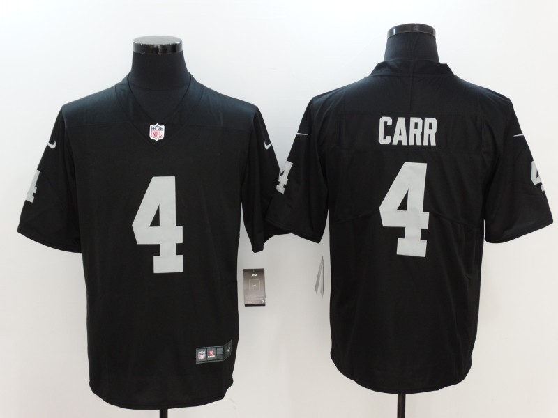Nike Raiders 4 Derek Carr Black Youth Vapor Untouchable Player Limited Jersey